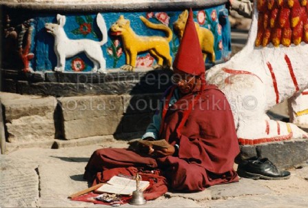 Νεπάλ Κατμαντού Ινδουιστικός ναός Μαϊμούς 04