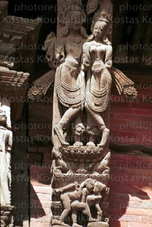 Νεπάλ Ερωτκή τέχνη ναών  Κατμαντού 11