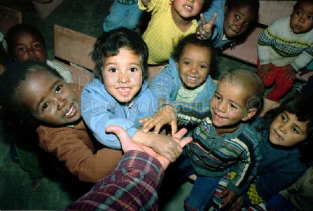Σαχάρα Πολισάριο  Μαρόκο έρημος στο χέρι μου παιδιά