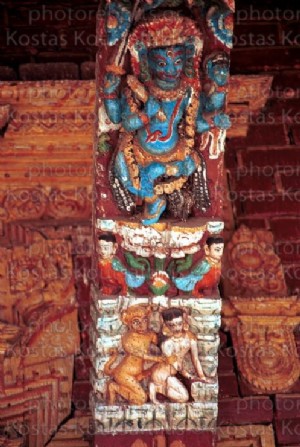 Νεπάλ Ερωτκή τέχνη ναών  Κατμαντού 30